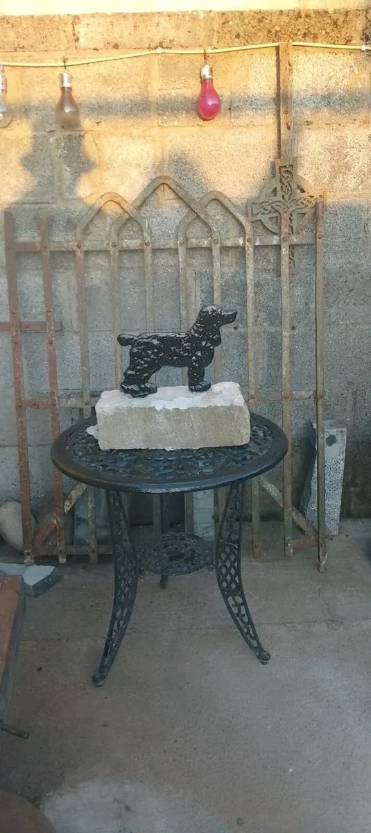 Black dog boot scraper - Image 1