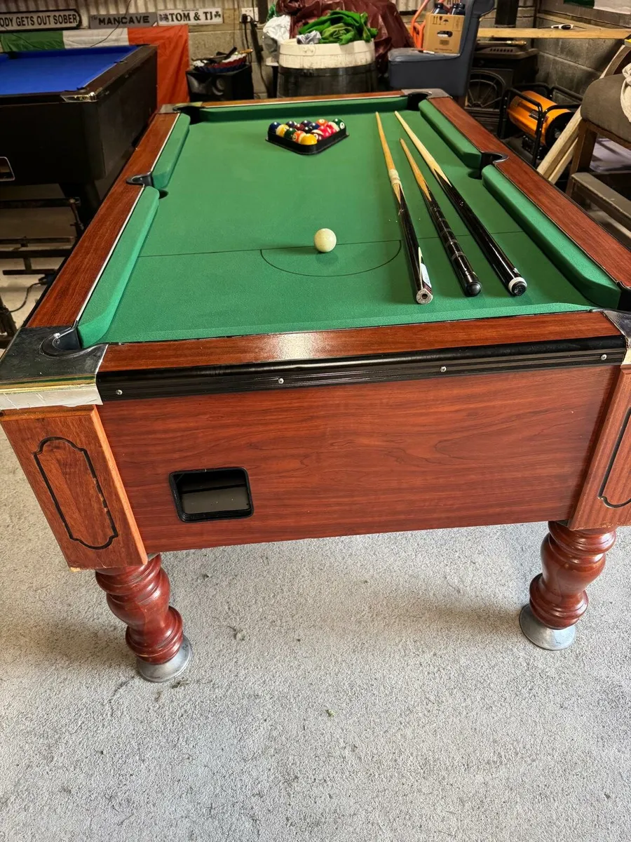 6x3 slate bed pool table - Image 2