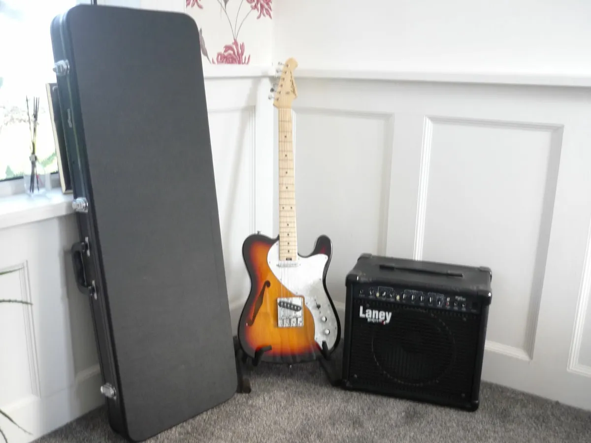 Aria Pro II 615 Thinline Telecaster, Laney MXD30 A - Image 1