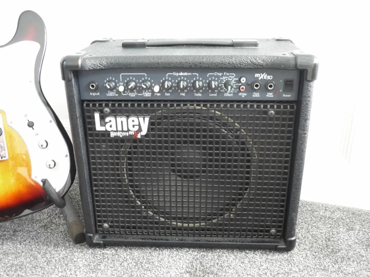 Aria Pro II 615 Thinline Telecaster, Laney MXD30 A - Image 3