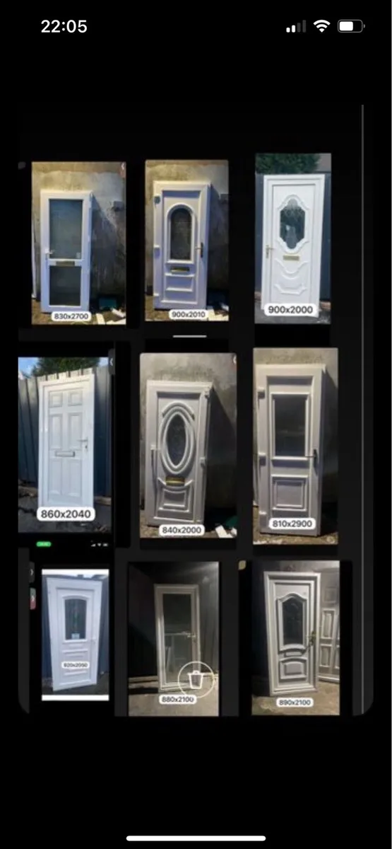 White pvc door