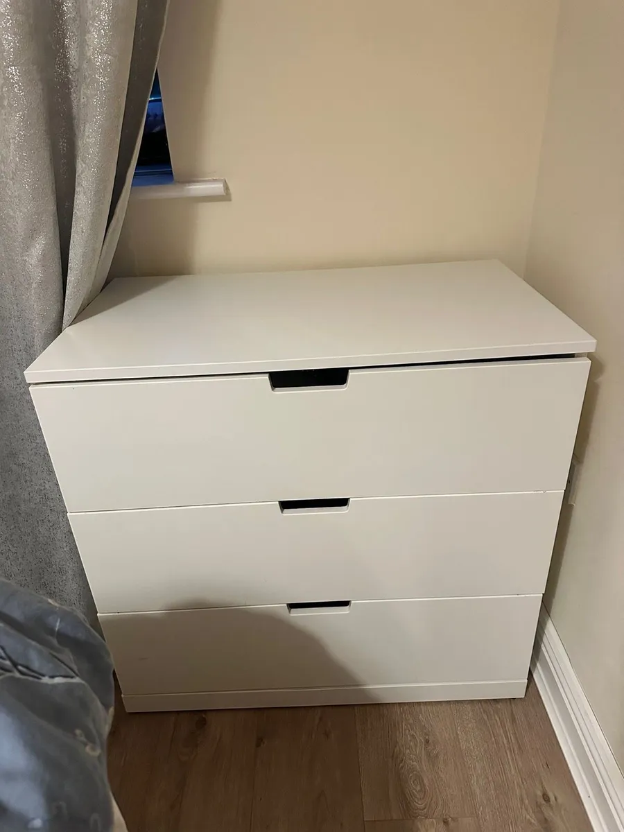 White Bedroom Drawers - Image 1