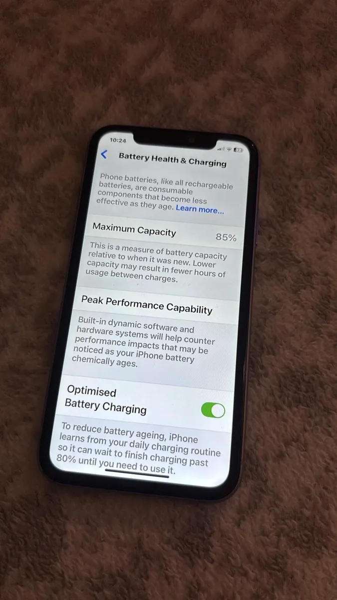 iPhone 11 sim free purple 64GB mint condition - Image 2