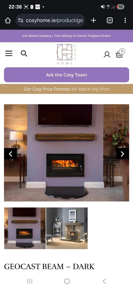 Geocast oak mantle non combustable - Image 3