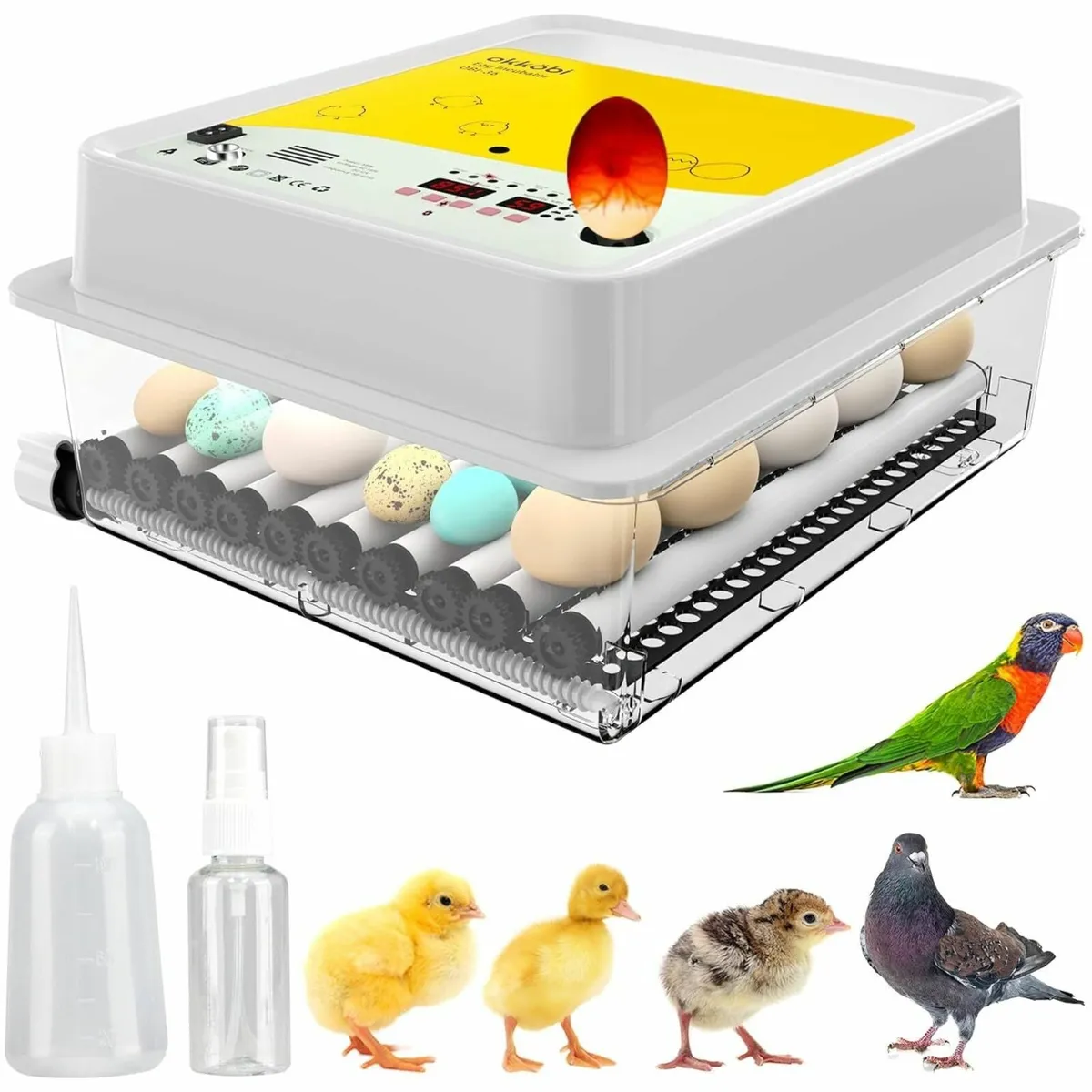 36 Egg Incubator;Automatic Egg Turner For Poultry - Image 2