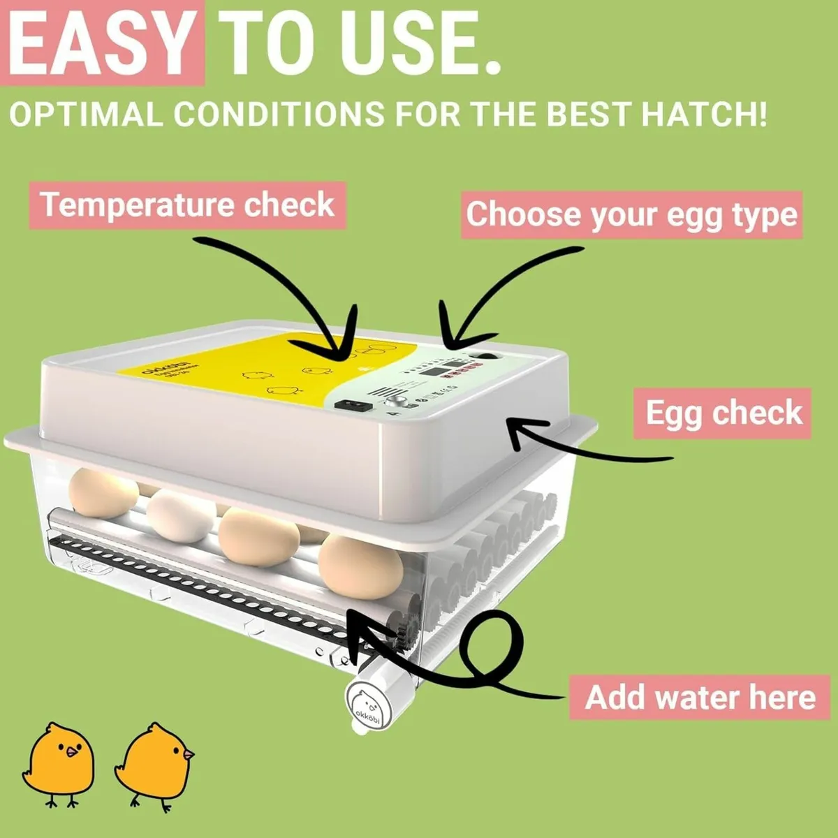 36 Egg Incubator;Automatic Egg Turner For Poultry - Image 3