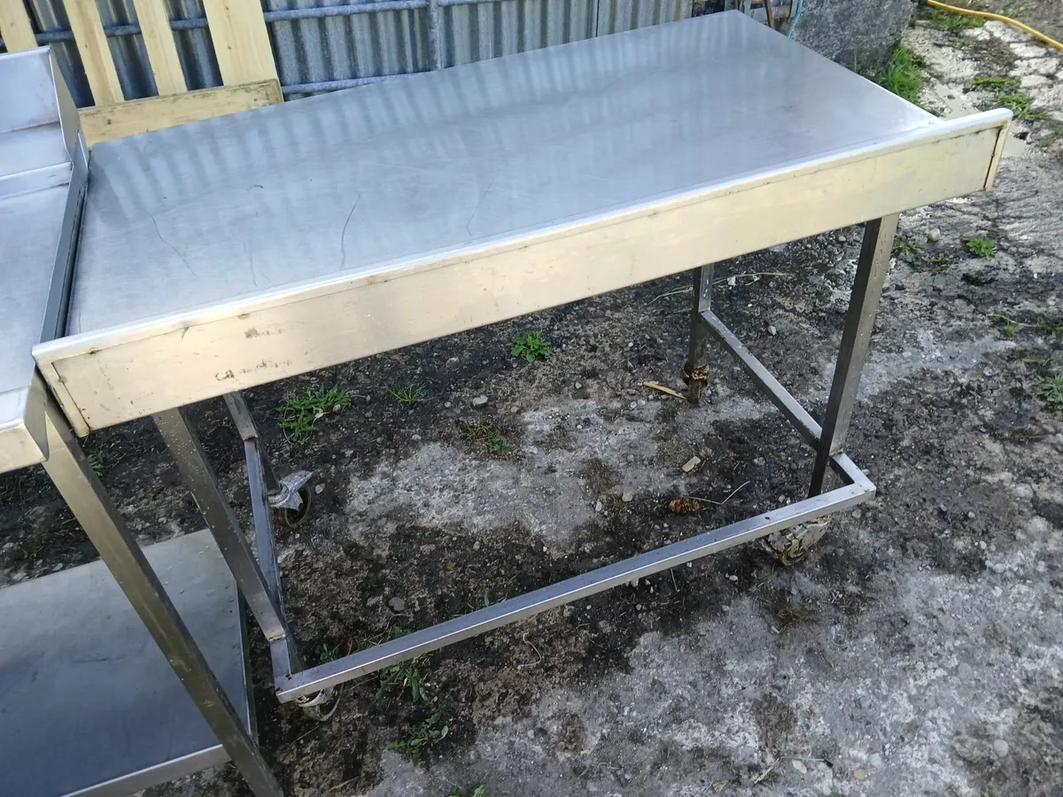 Stainless steel table on wheels ...delivered - Image 4