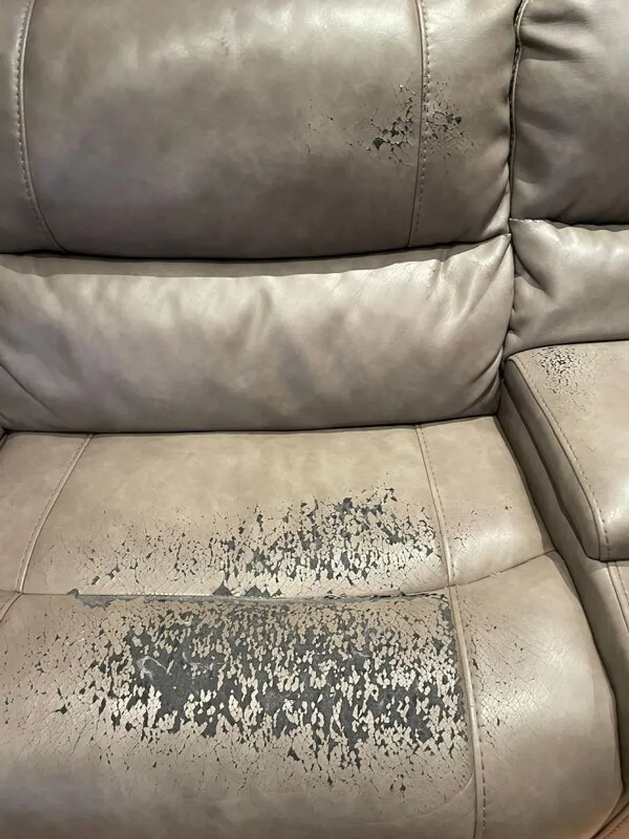 6 Seater Leather/pvc Recliner Sofa - Image 4