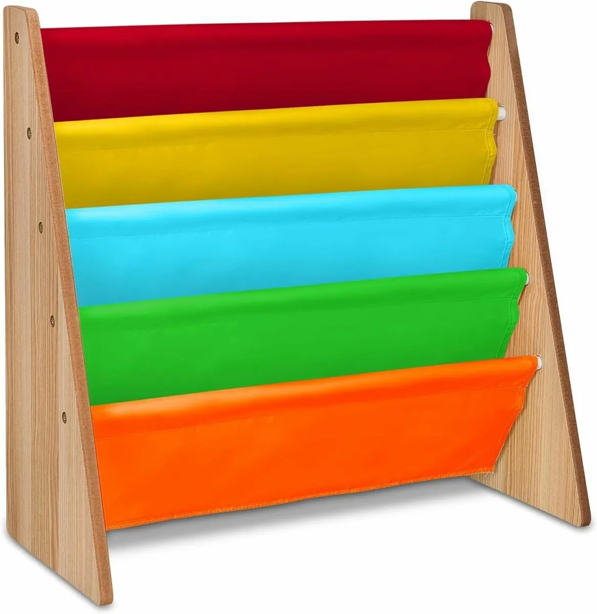 Children's Colourful Sling Storage Bookshelf - Image 1
