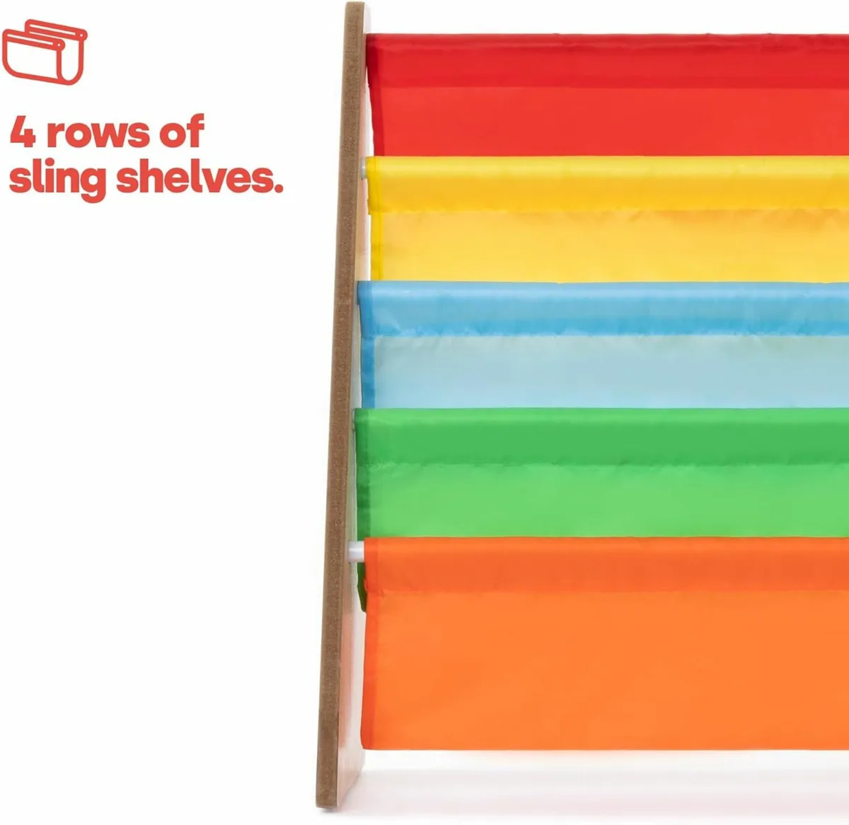 Children's Colourful Sling Storage Bookshelf - Image 3