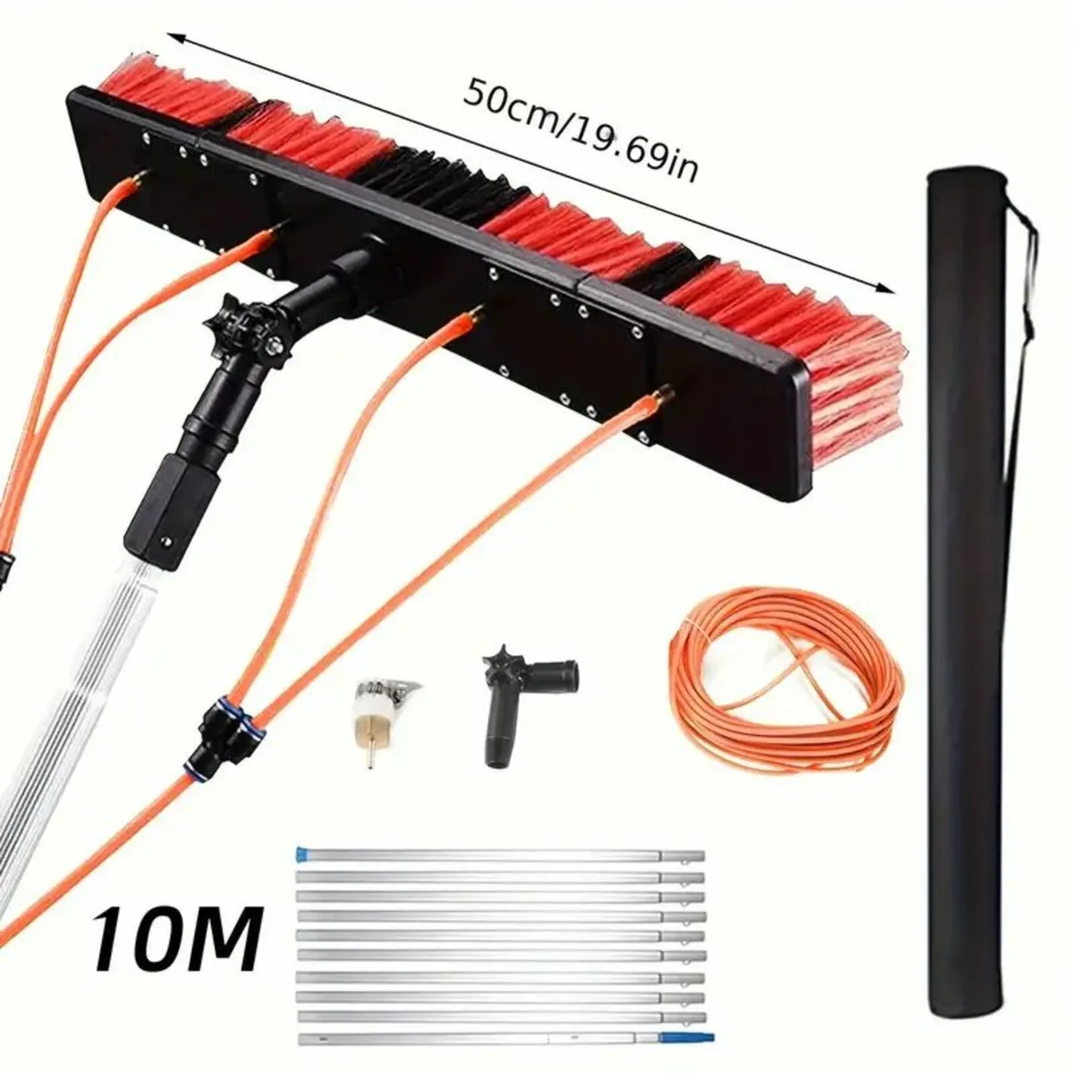Solar Panel Cleaning Brush Set with Water Flow - Image 4