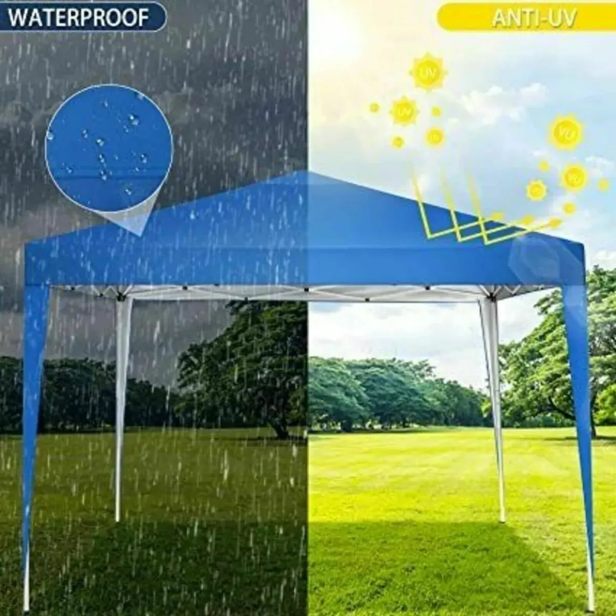 3 x 3M Garden Pop Up Gazebo Height Adjustable - Image 2
