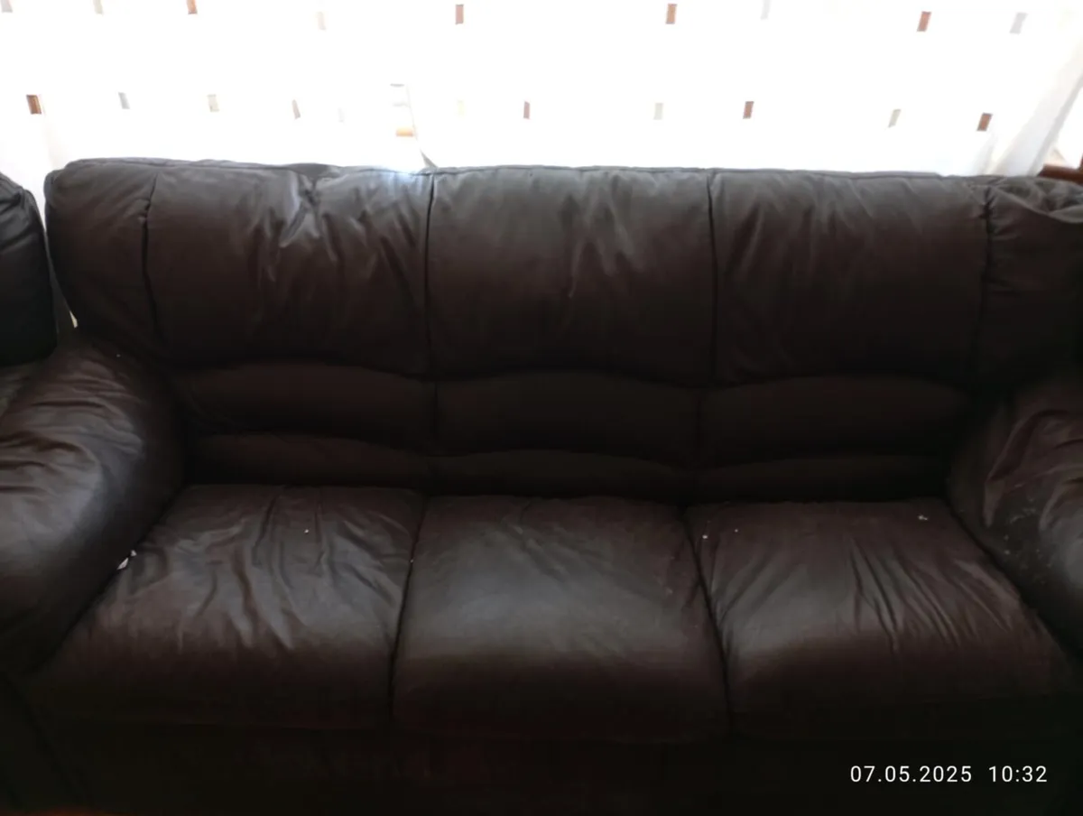 Recliner Sofas and much more table - Image 1