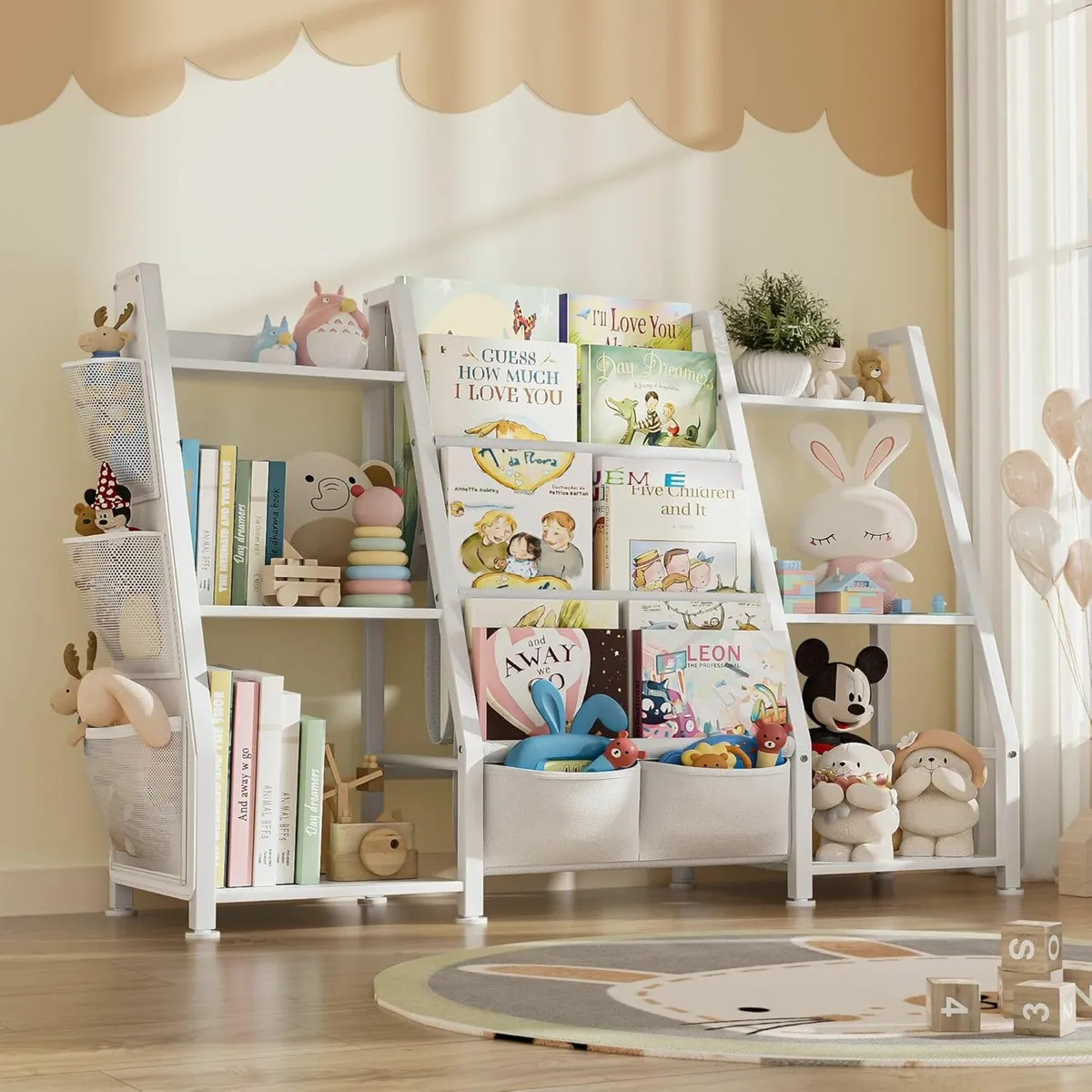 Kids Bookshelf Toy Storage 3-Tier Bookcase bedroom - Image 1