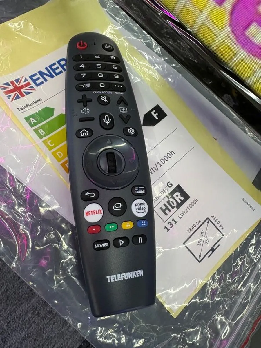 75" 4k Telefunken Dled Smart Tv Reduced To Clear!!! - Image 3