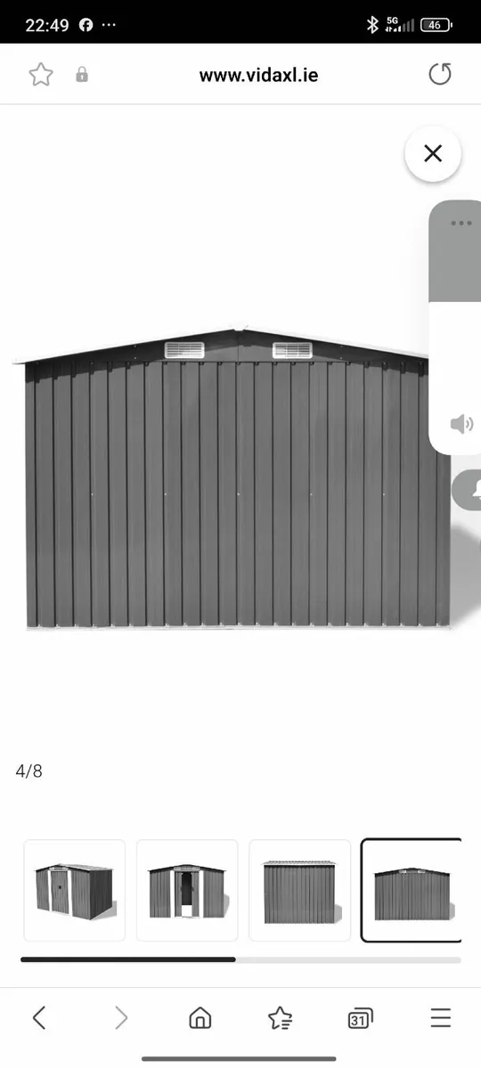 Durable Metal Storage Shed - Image 3