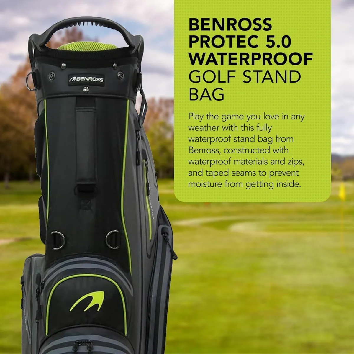 Lightweight Waterproof Golf Stand Bag Club Storage - Image 3