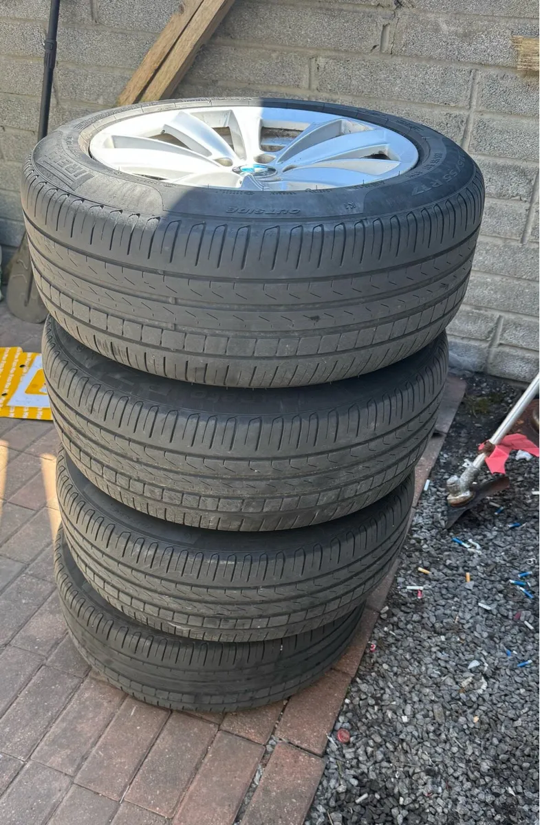 Bmw F10 Alloys wheel with good tires - Image 2