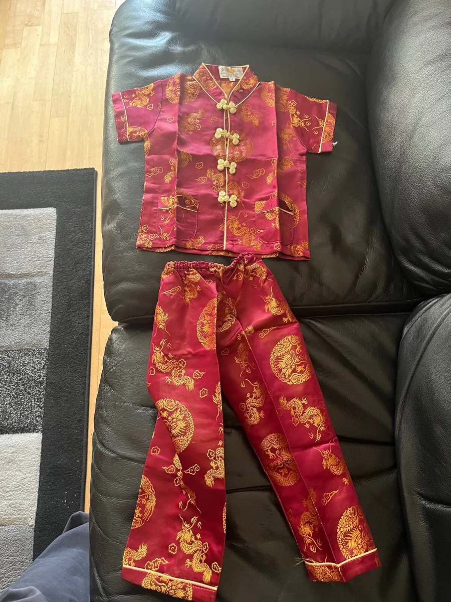 Chinese Baby Silk Suit Set - Image 2