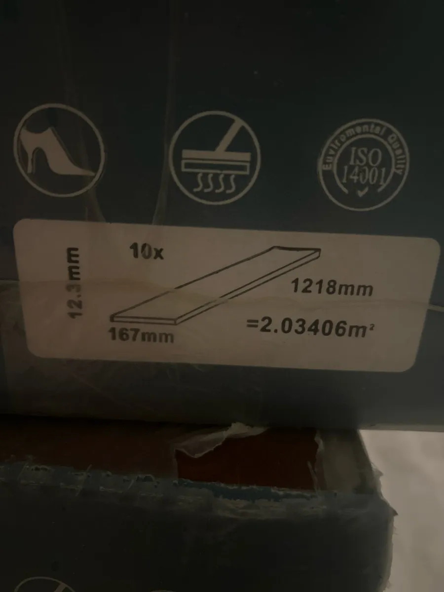 High gloss Laminate flooring Seattle grey - Image 3