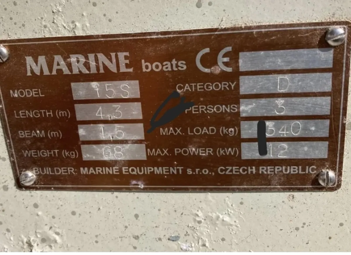 14ft Aluminum River Boat & Motor & Trailer - VGC - Image 2