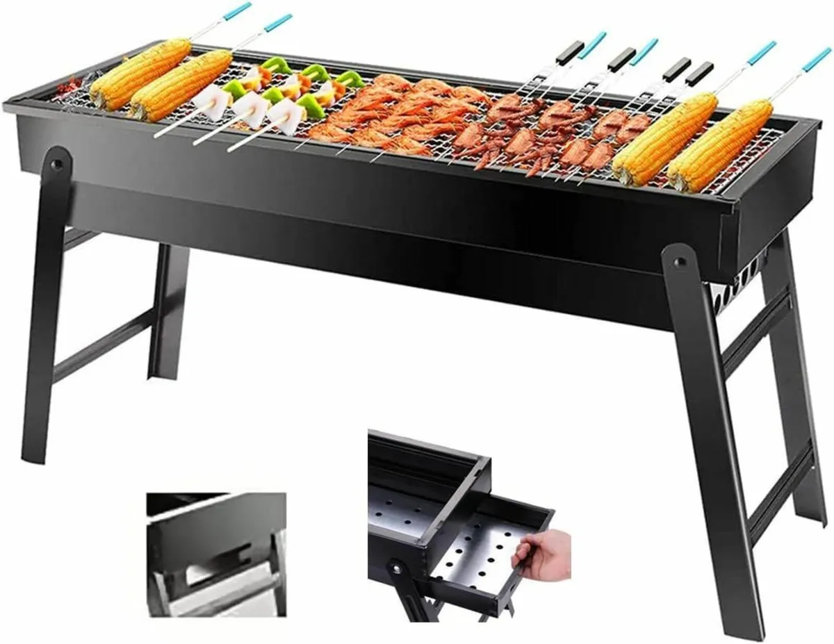 Charcoal Portable Barbecue Grill Camping Picnic - Image 1