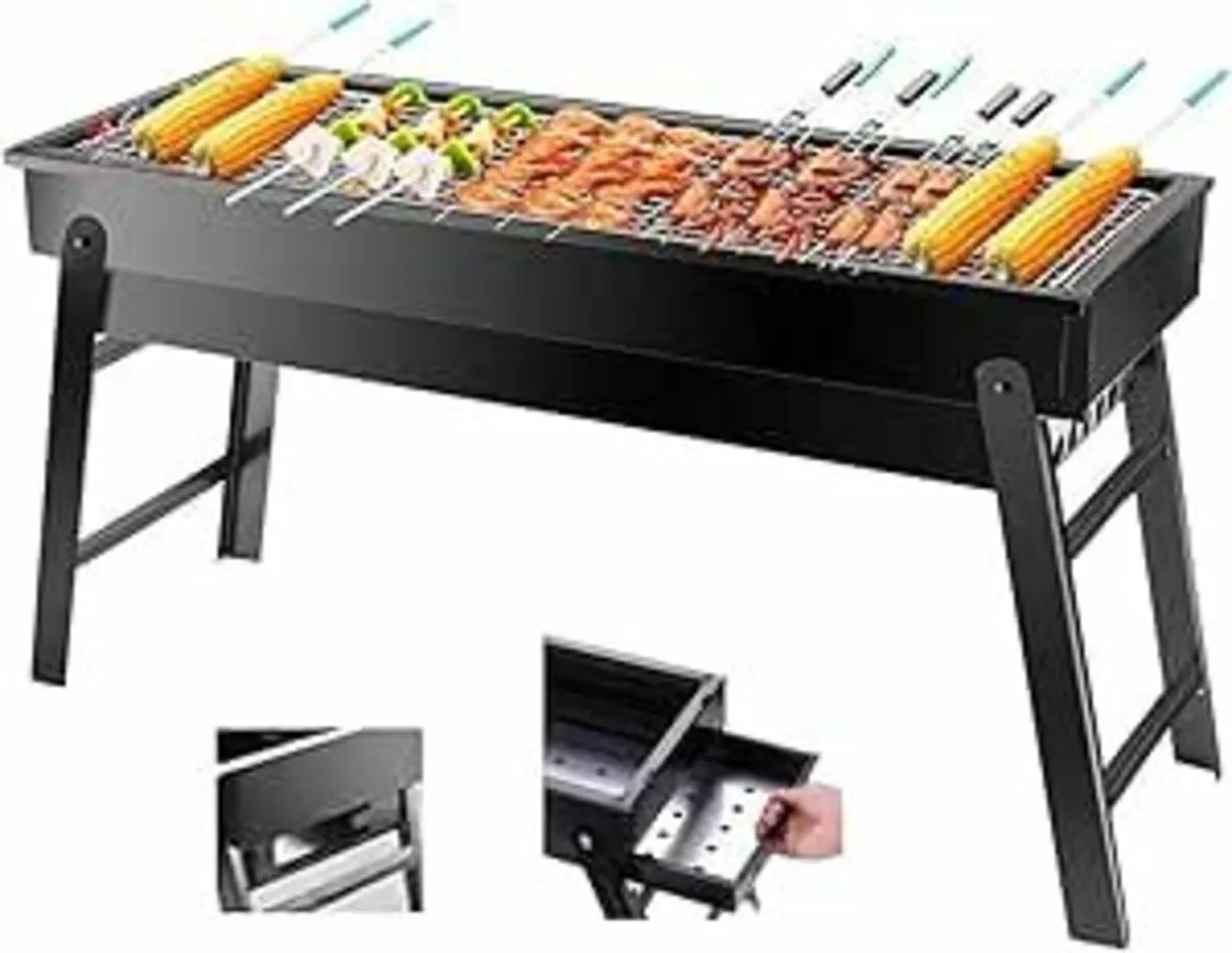 Charcoal Portable Barbecue Grill Camping Picnic - Image 2