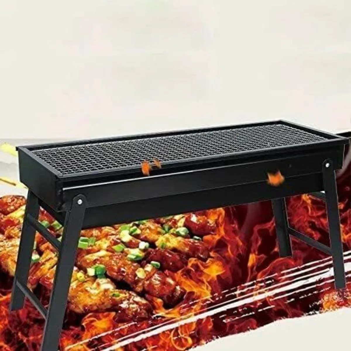 Charcoal Portable Barbecue Grill Camping Picnic - Image 3