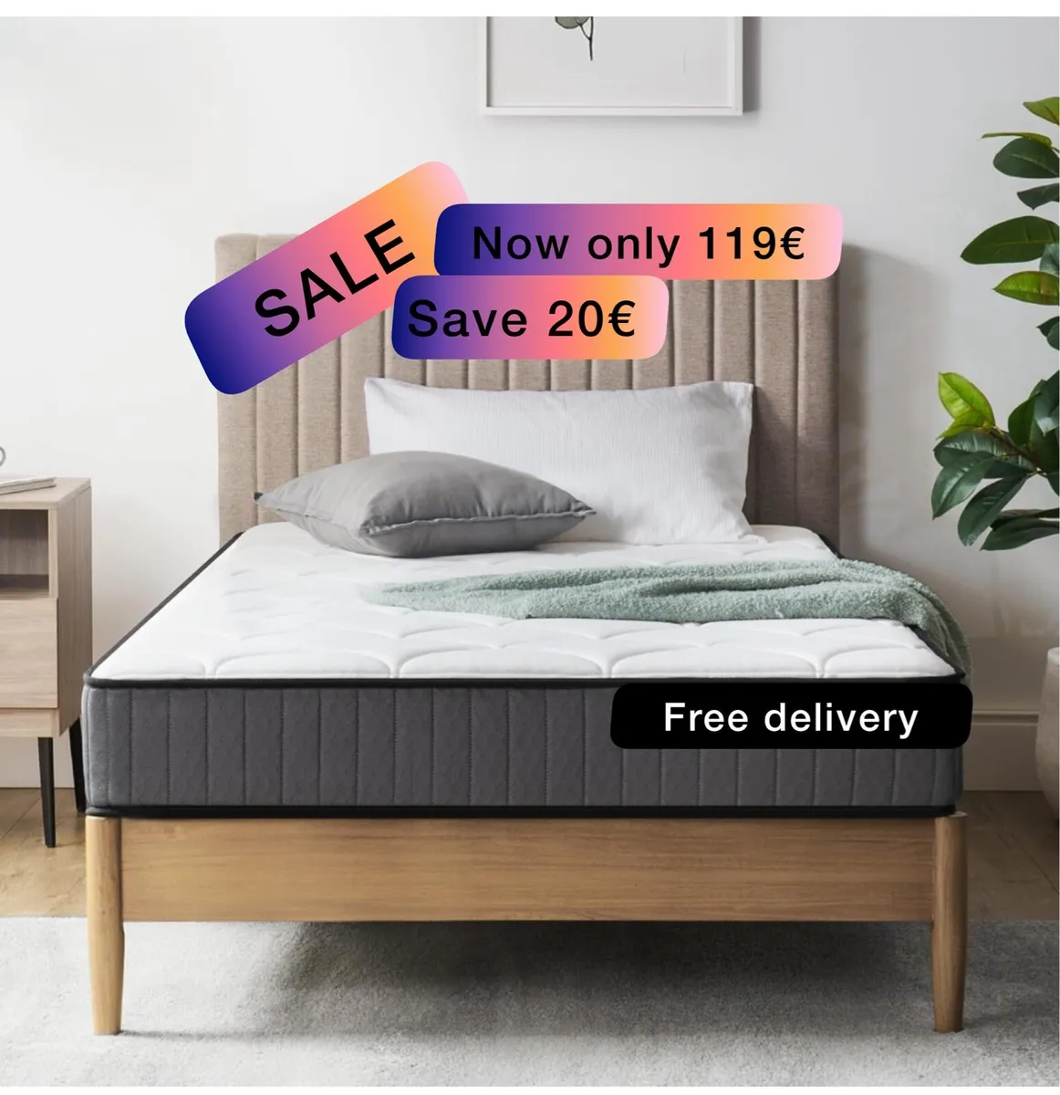Single Mattress - Pocket Spring & Memory Foam Matt - Image 1