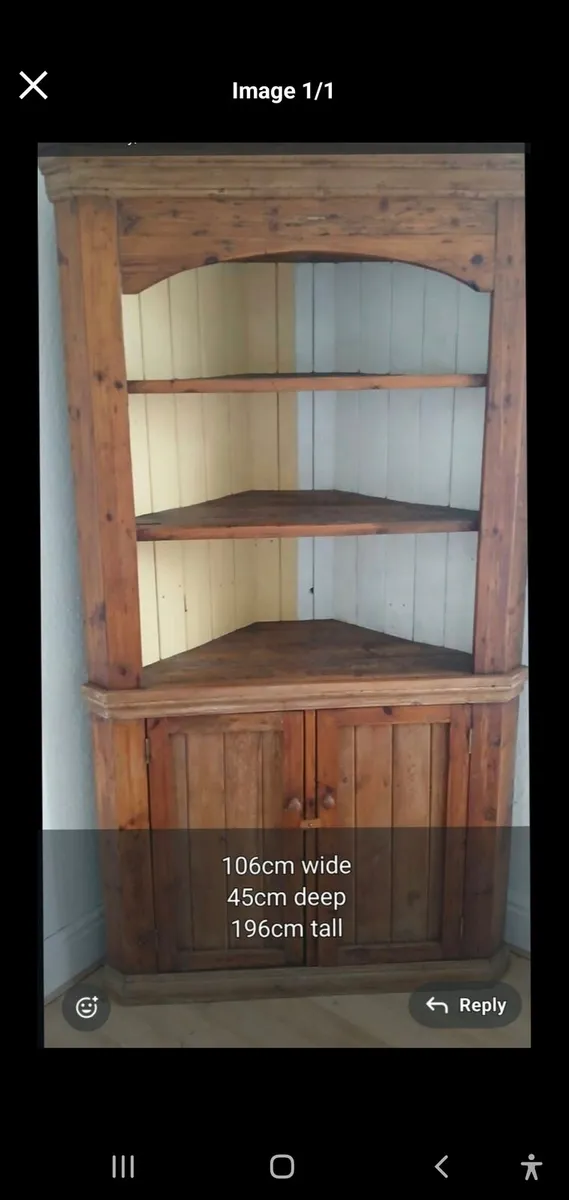 French Corner Dresser Unit VGC