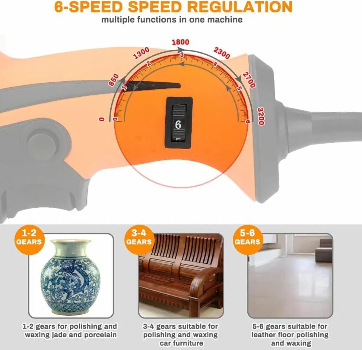 Polisher zerotop 980W Car Furniture Polishing - Image 2