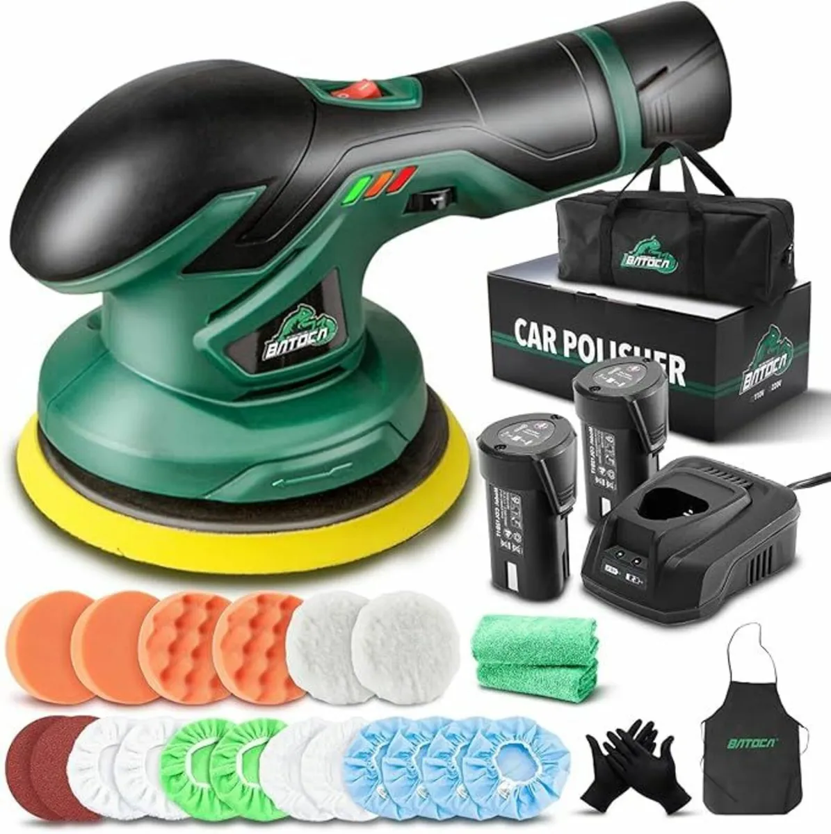 Cordless Car Buffer Polisher &Rechargeable Battery - Image 1
