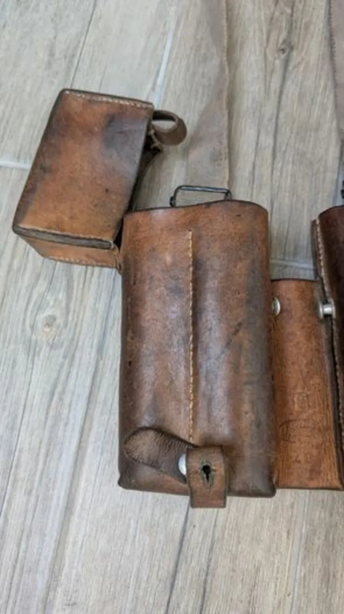 WWII-Era Leather Ammo Pouch - Image 1