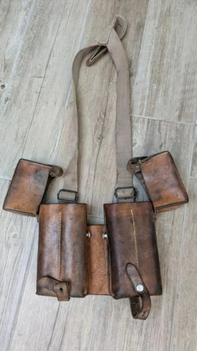 WWII-Era Leather Ammo Pouch - Image 2