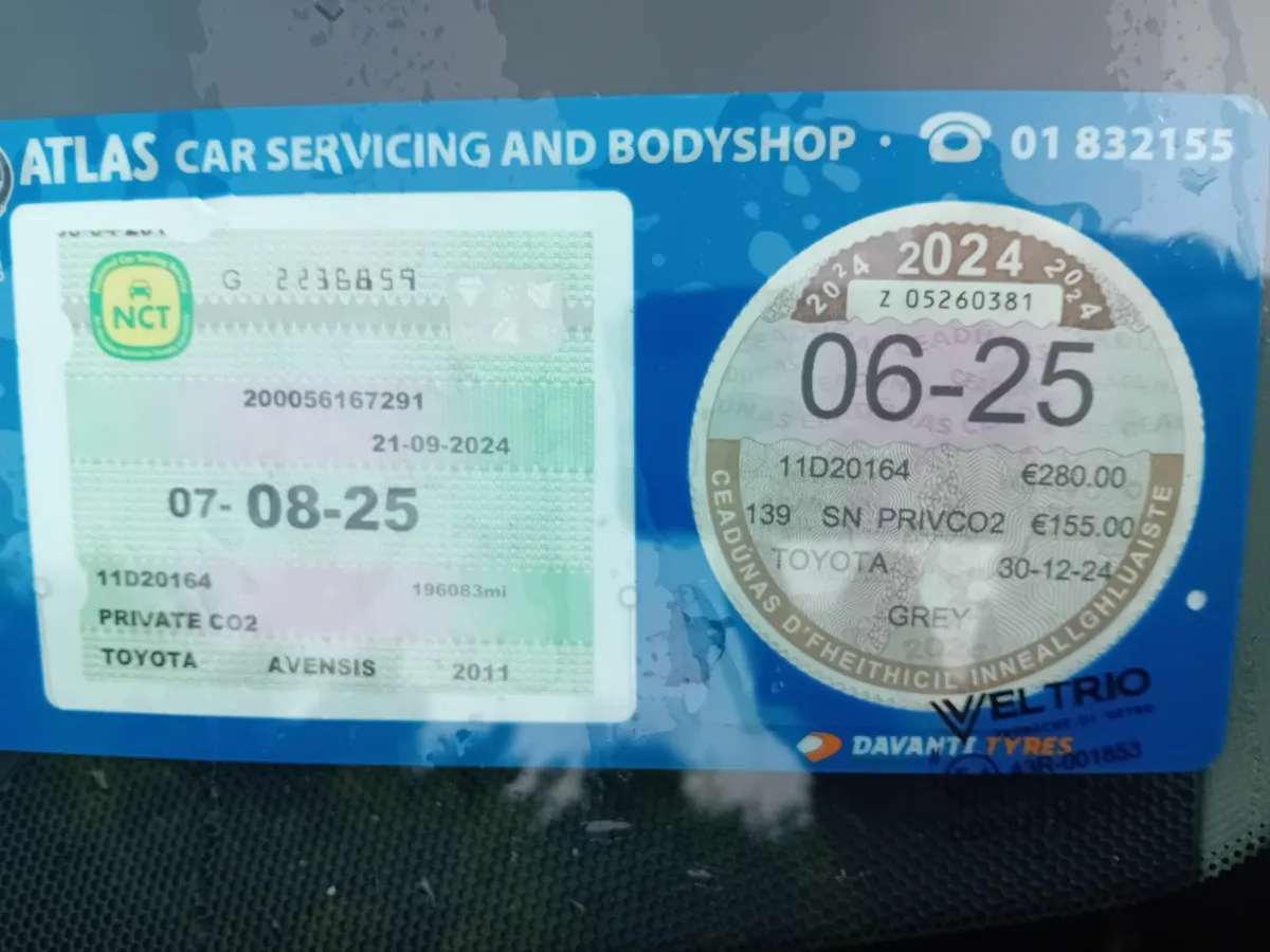 Toyota Avensis 2011 Diesel, Nct&tax - Image 3