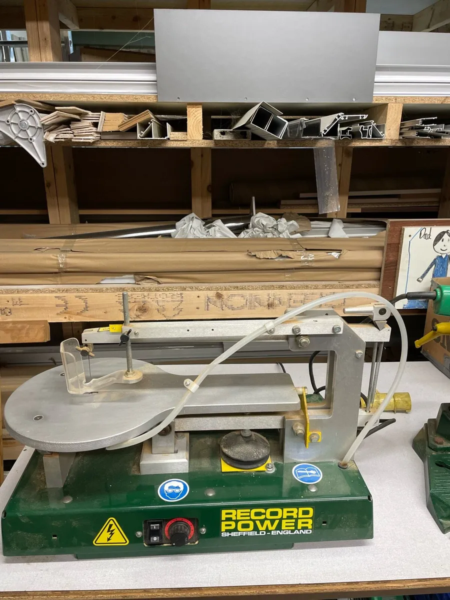 Scroll saw and pillar drill with hitachi drill - Image 1