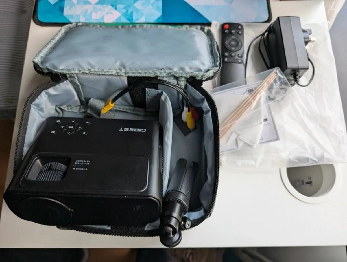 Projector, CiBest WiFi Mini Projector Full HD 1080 - Image 1