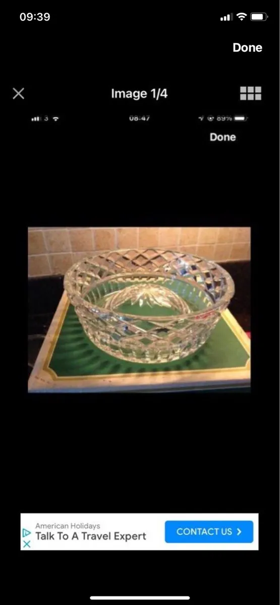 Vintage Galway Crystal Bowl - Image 2