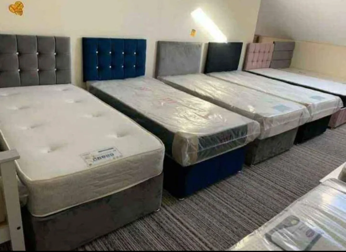 3ft single divan beds with mattress and warranty