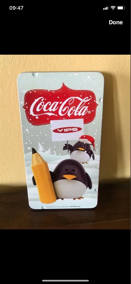 Coca Cola Colouring Pencils in Metal box - Image 1