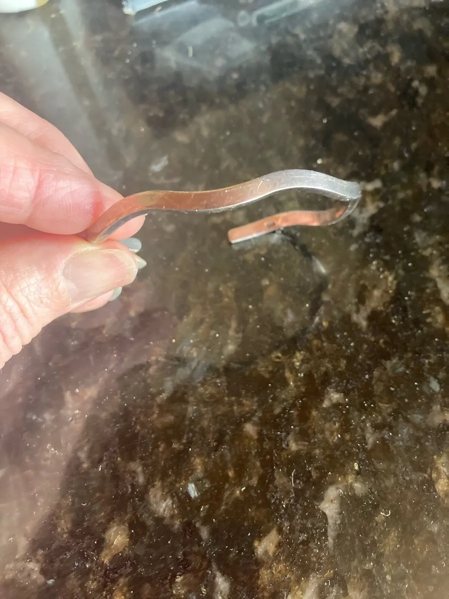 Sterling silver thin cuff bangle - Image 2
