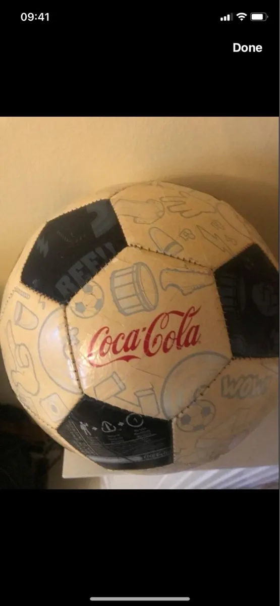Coca Cola Multi Illustration Football - Image 1