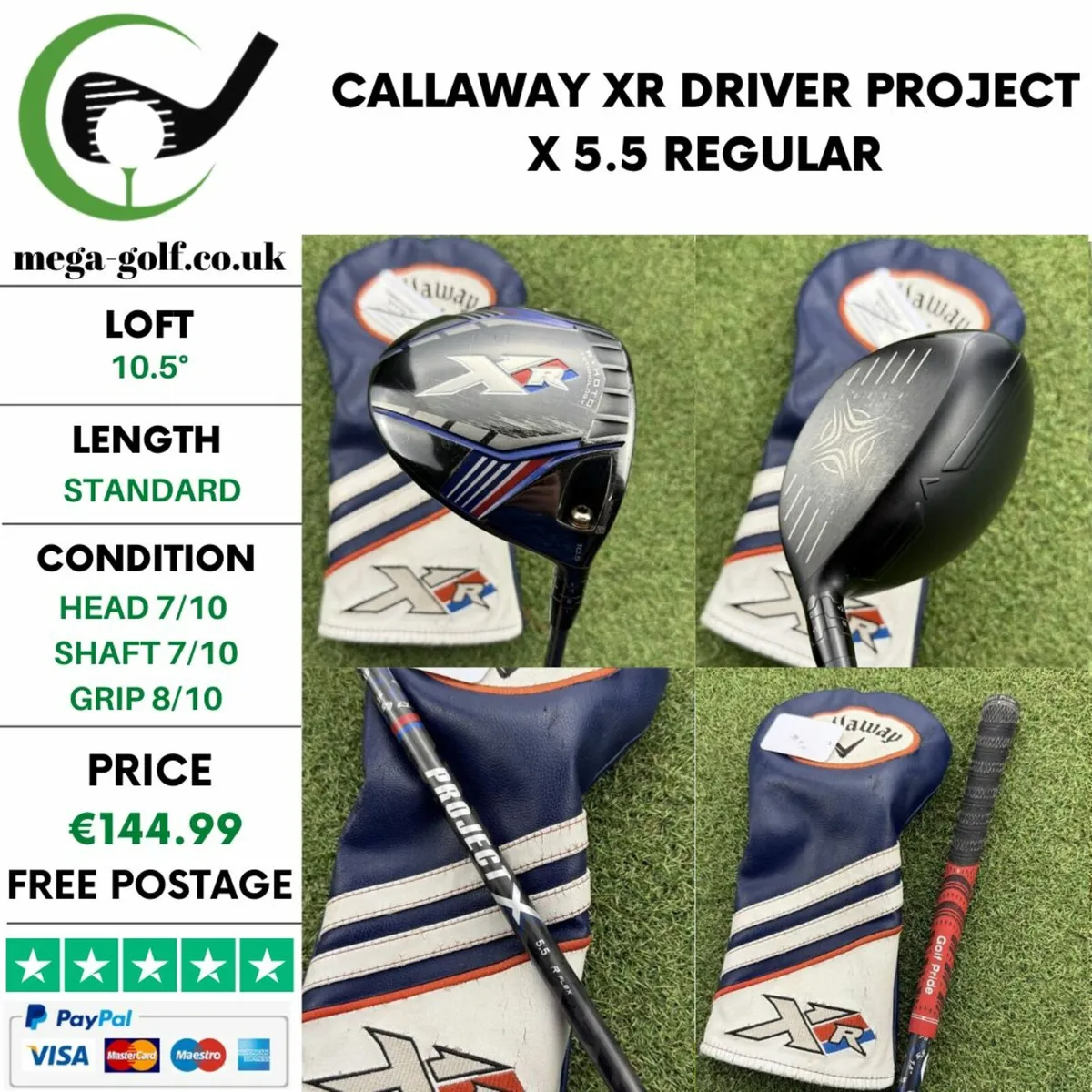 CALLAWAY XR DRIVER / 10.5° / PROJECT X 5.5 REGULAR - Image 1