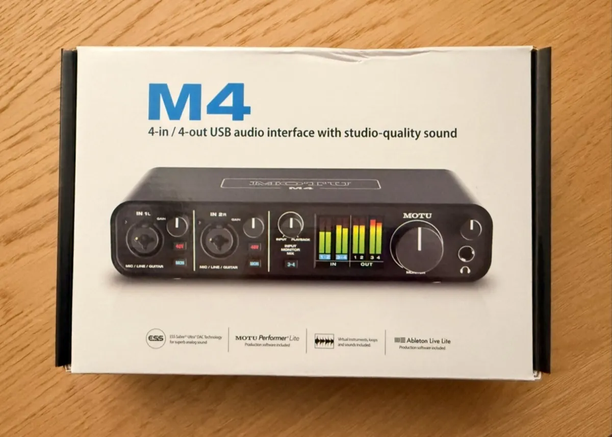 Motu M4 Four-Channel USB-C Audio Interface - Image 1