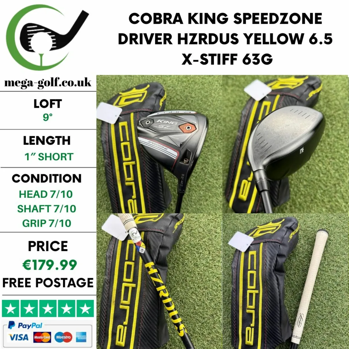 COBRA KING SPEEDZONE DRIVER / 9° / X-STIFF - Image 1