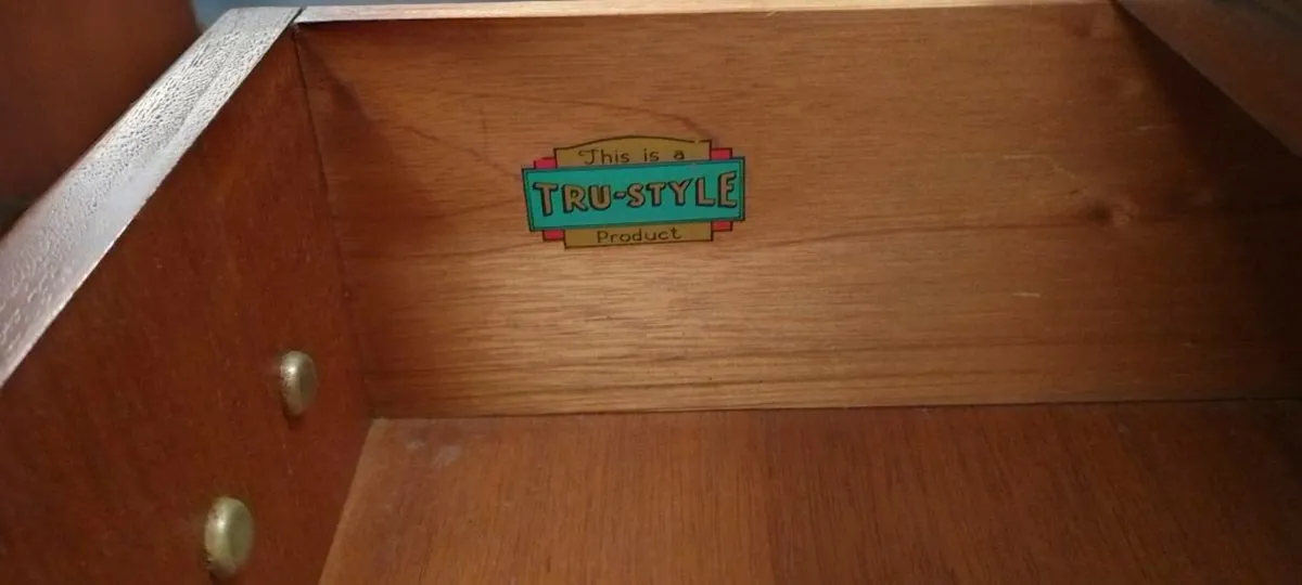 Vintage Drop Front Writing Bureau - Image 4