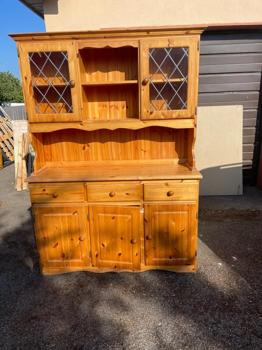 Pine kitchen display unit / dresser - Image 2