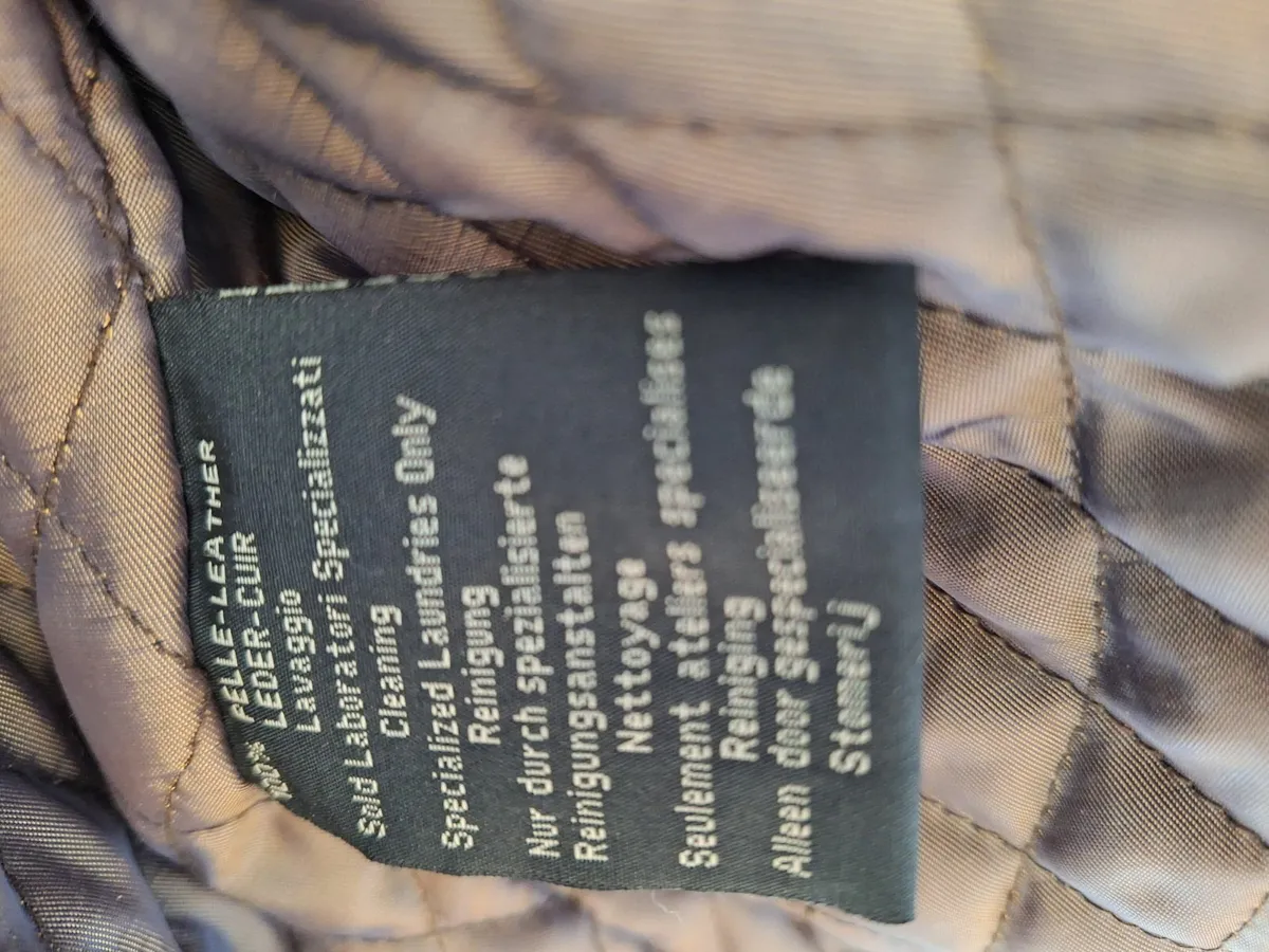 JEFF leather jacket size large - Image 3