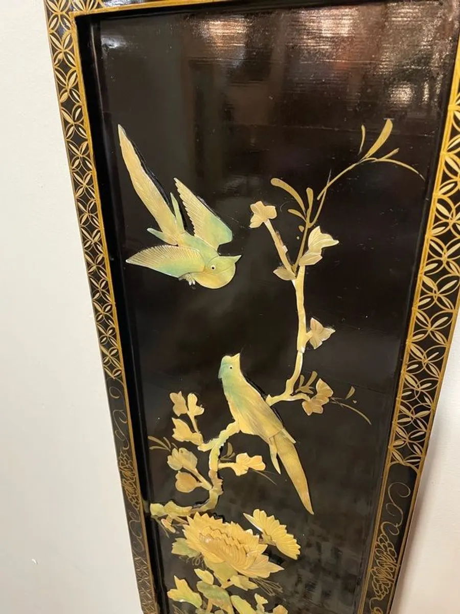 Beautiful Vintage Chinese Lacquered Wall Panel - Image 3