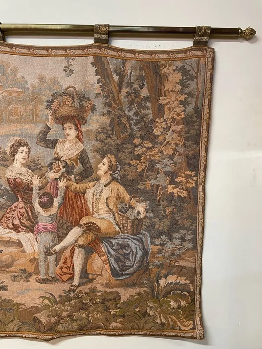 A Very Nice Large Vintage French Tapestry. - Image 3